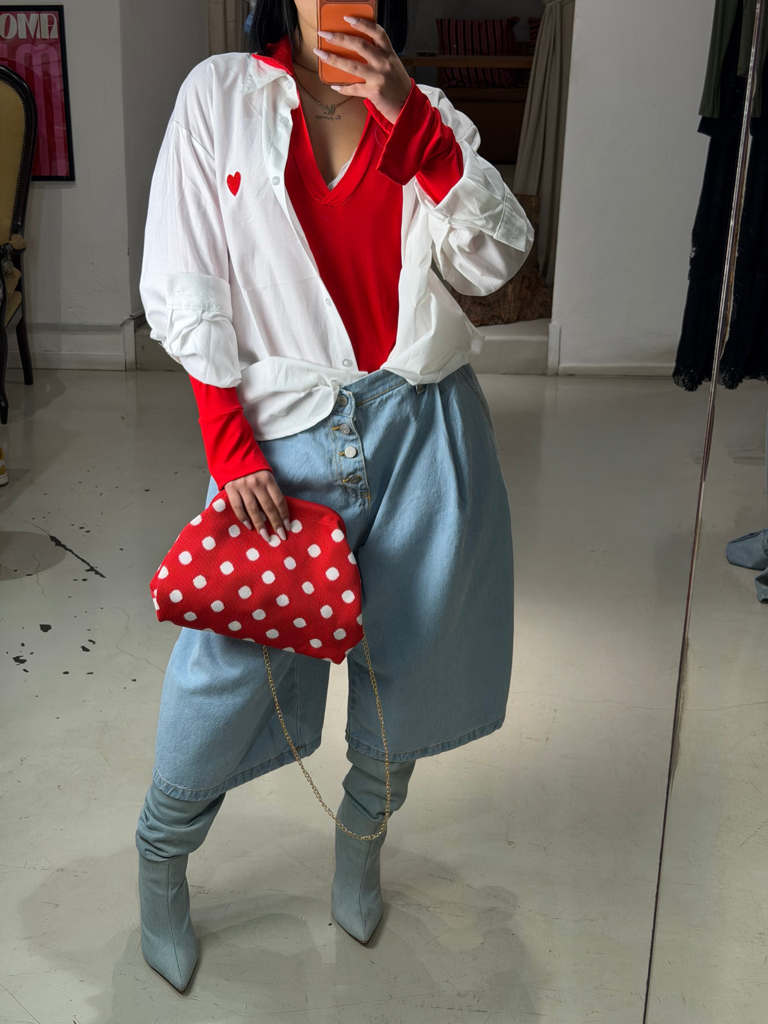 Camicia MUMY over bianco