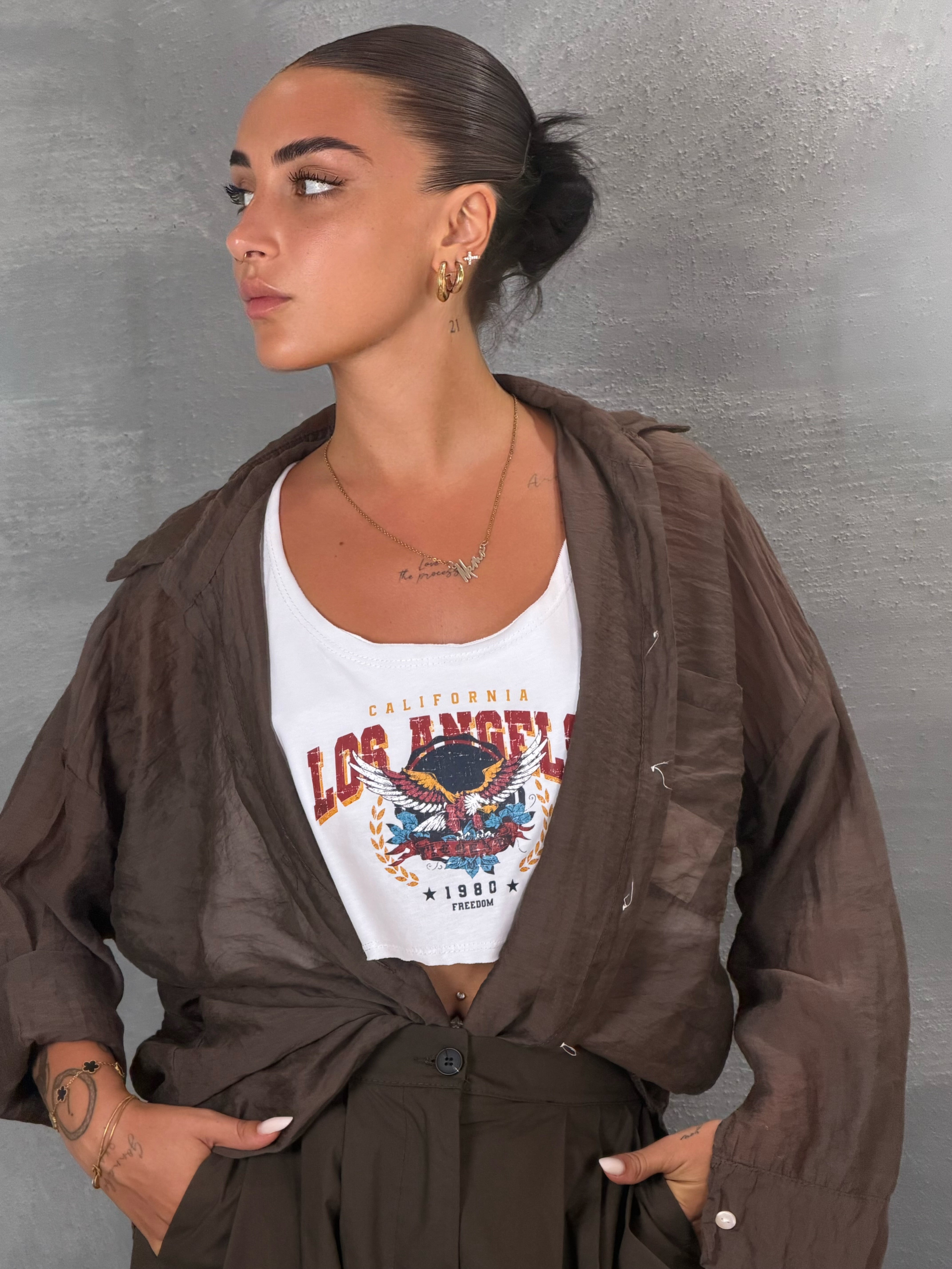 Camicia WILBON coffee