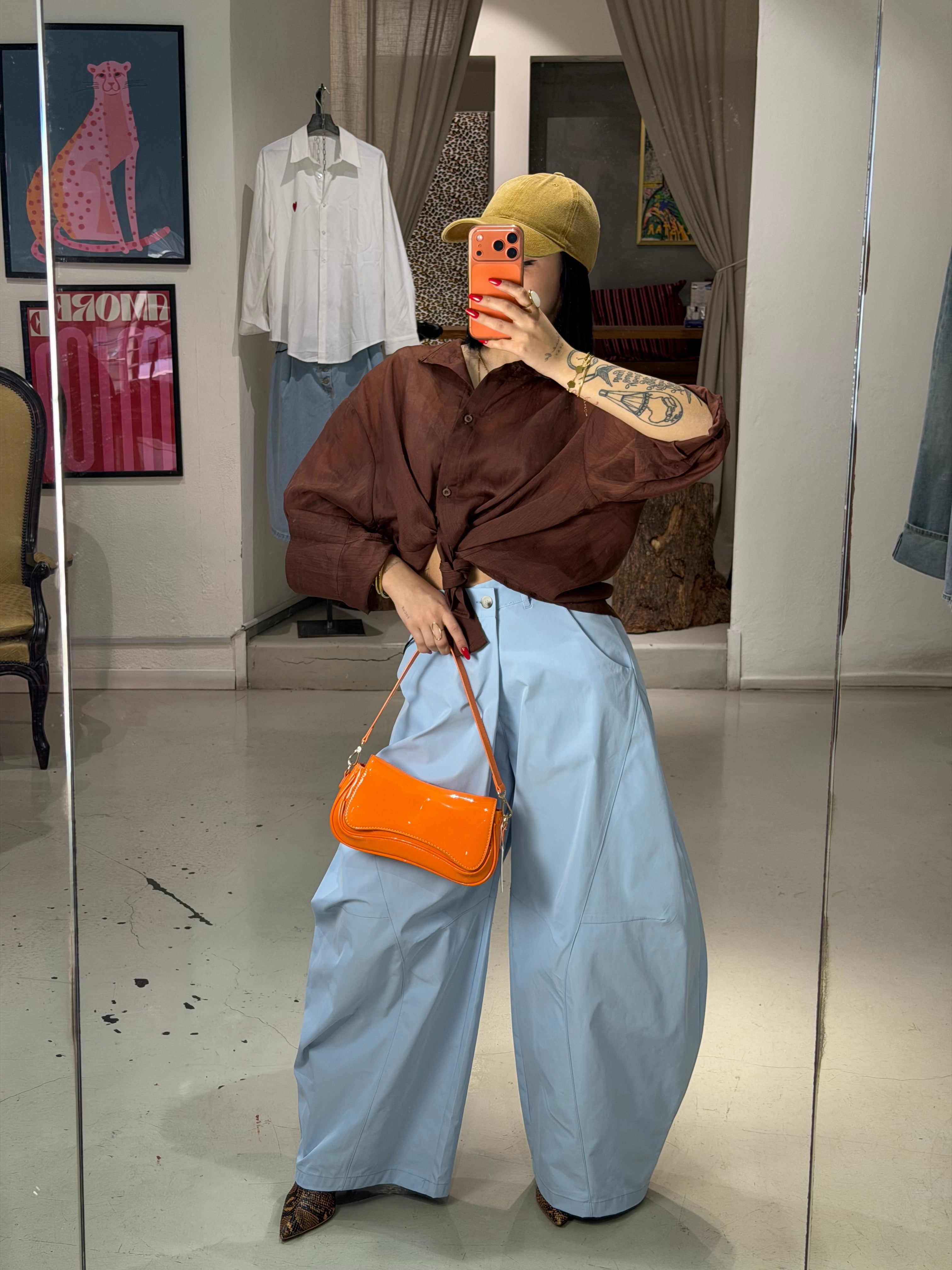 Pantalone over DRIFT celeste