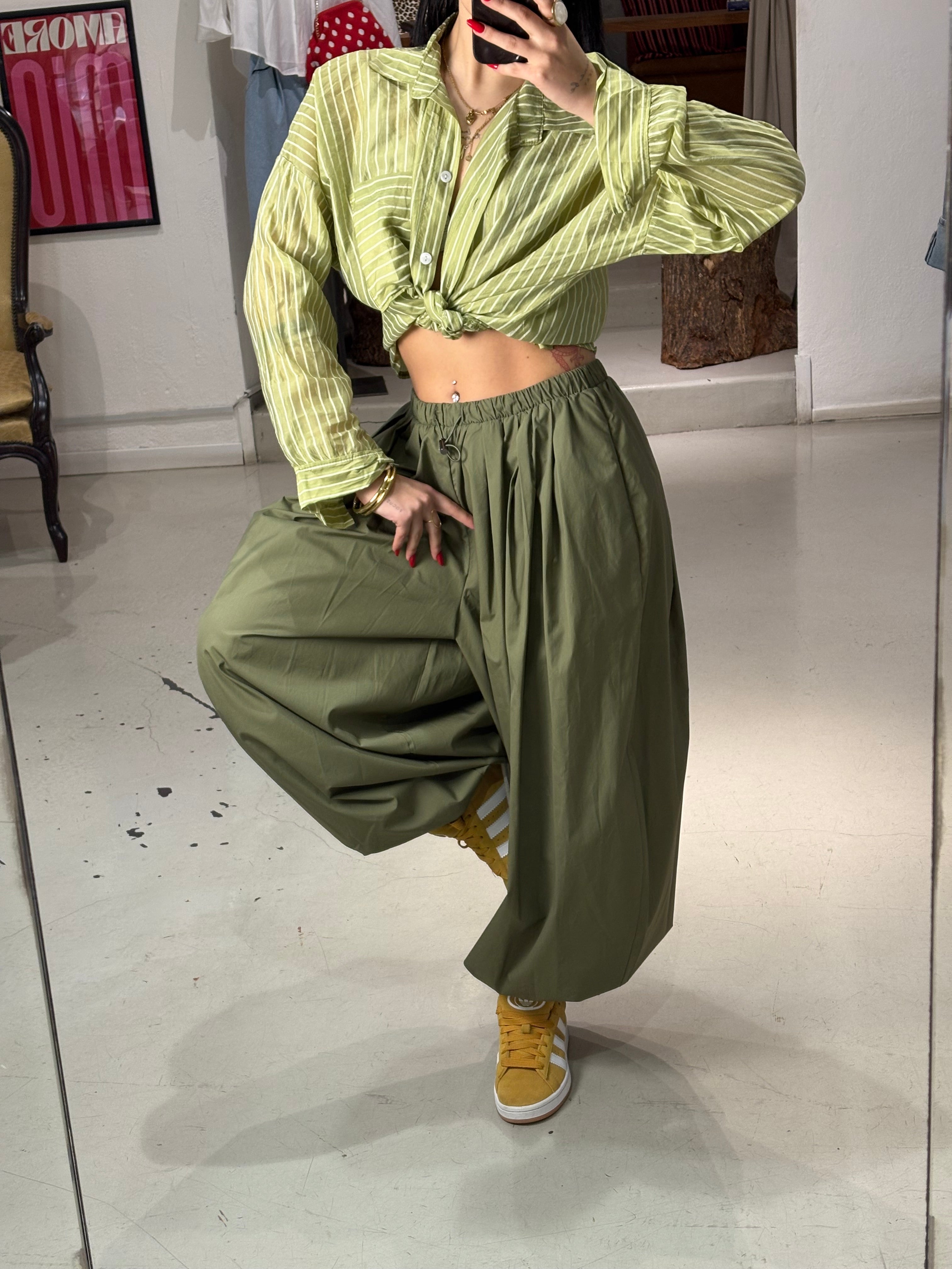 Pantalone cotone over RAIFER army