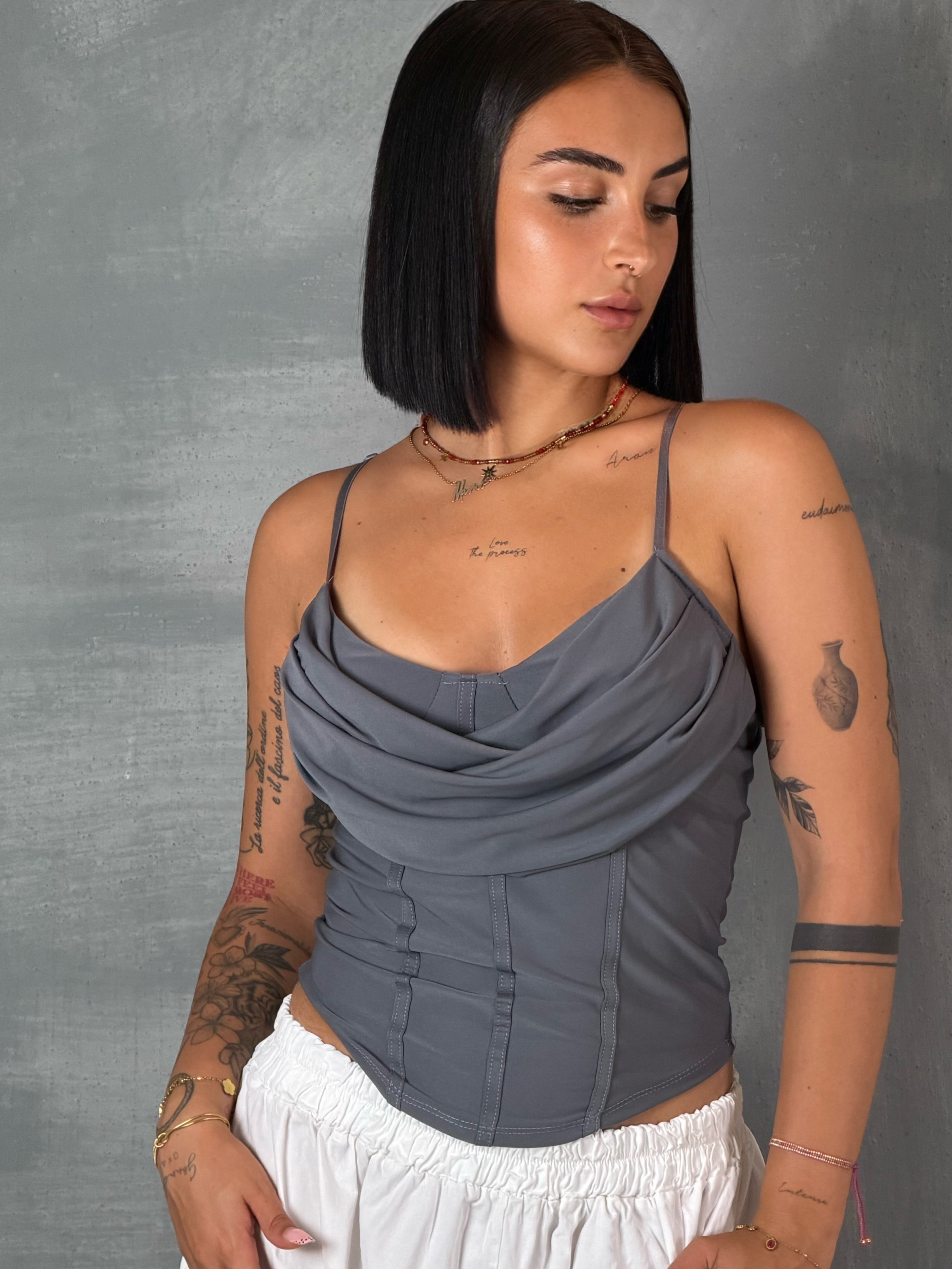 Top lycra GASTEIZ grey