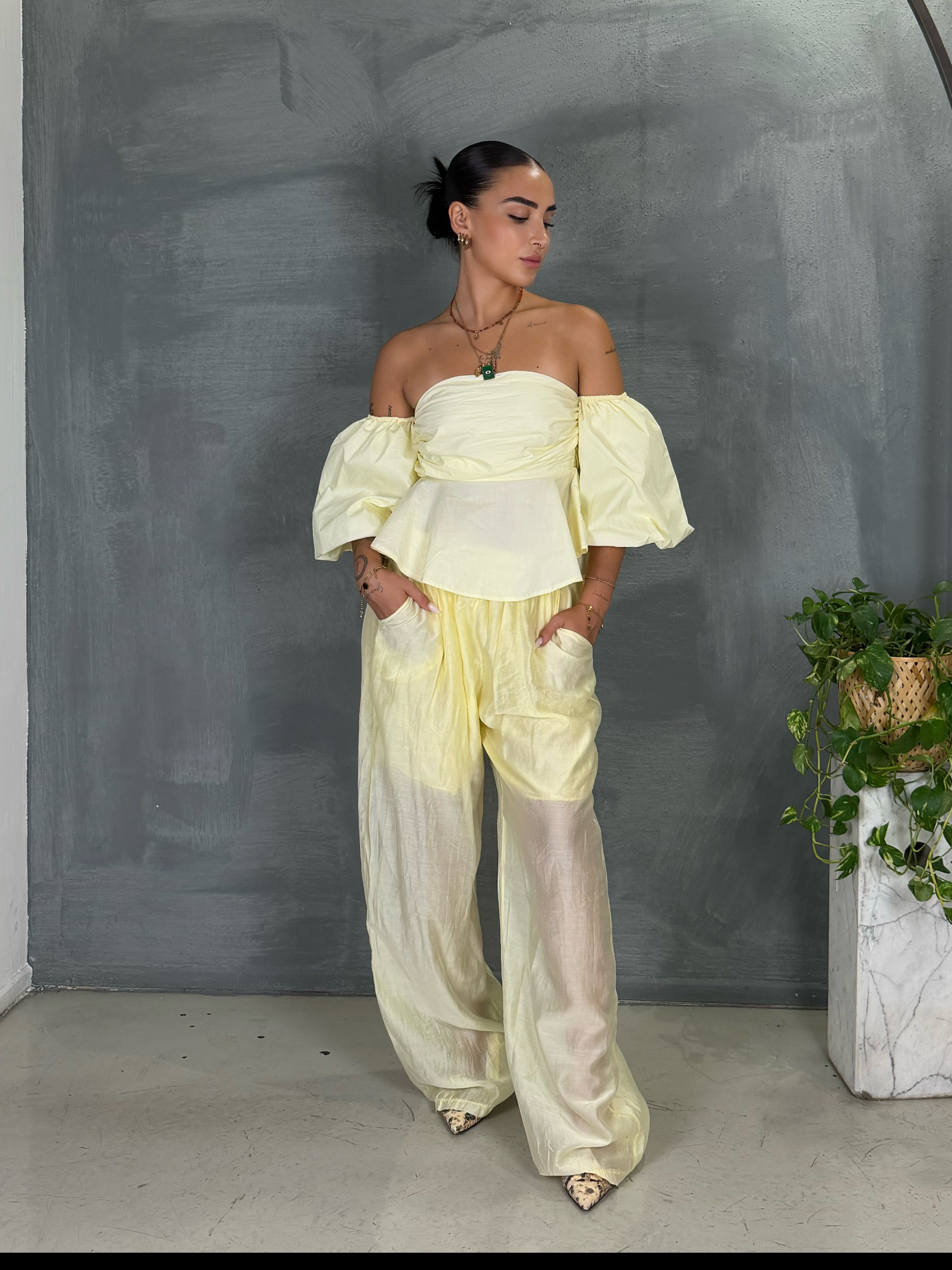 Top cotone ELCHE yellow