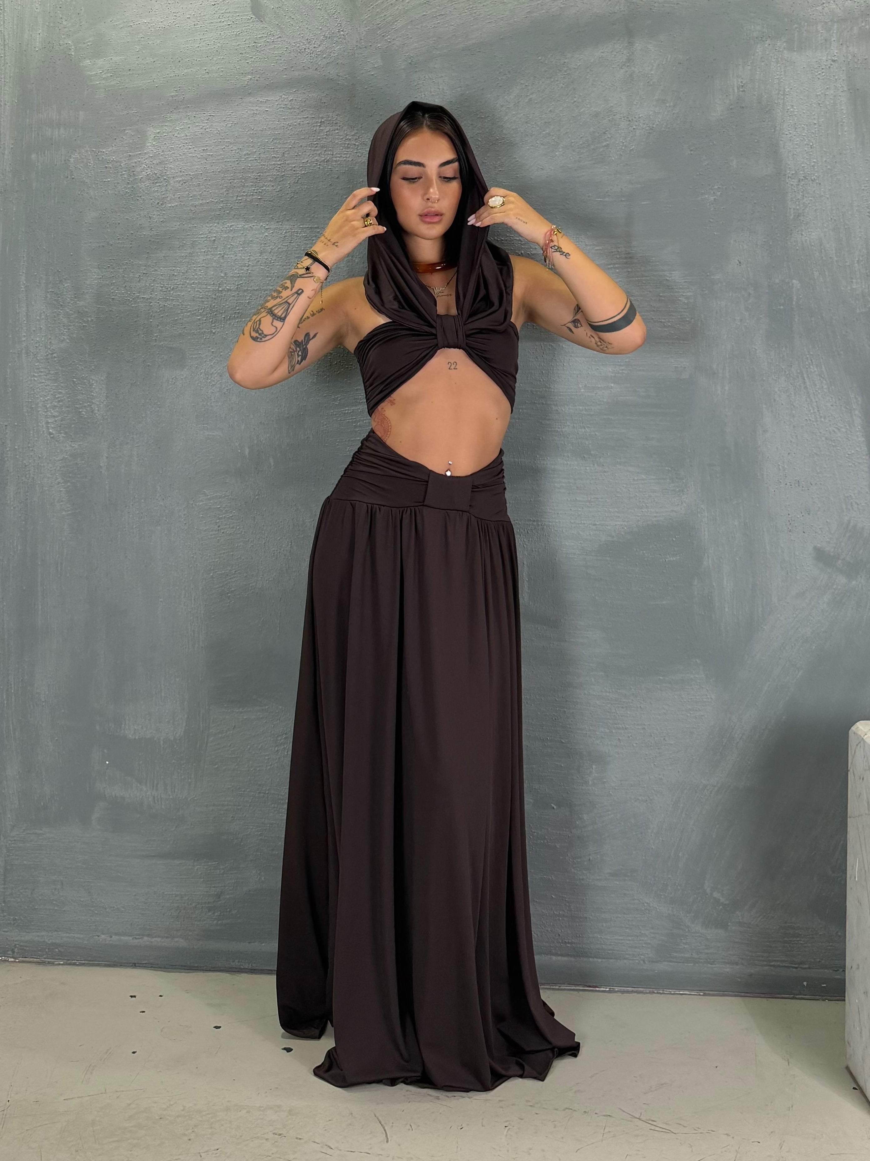 Coordinato Makena marrone