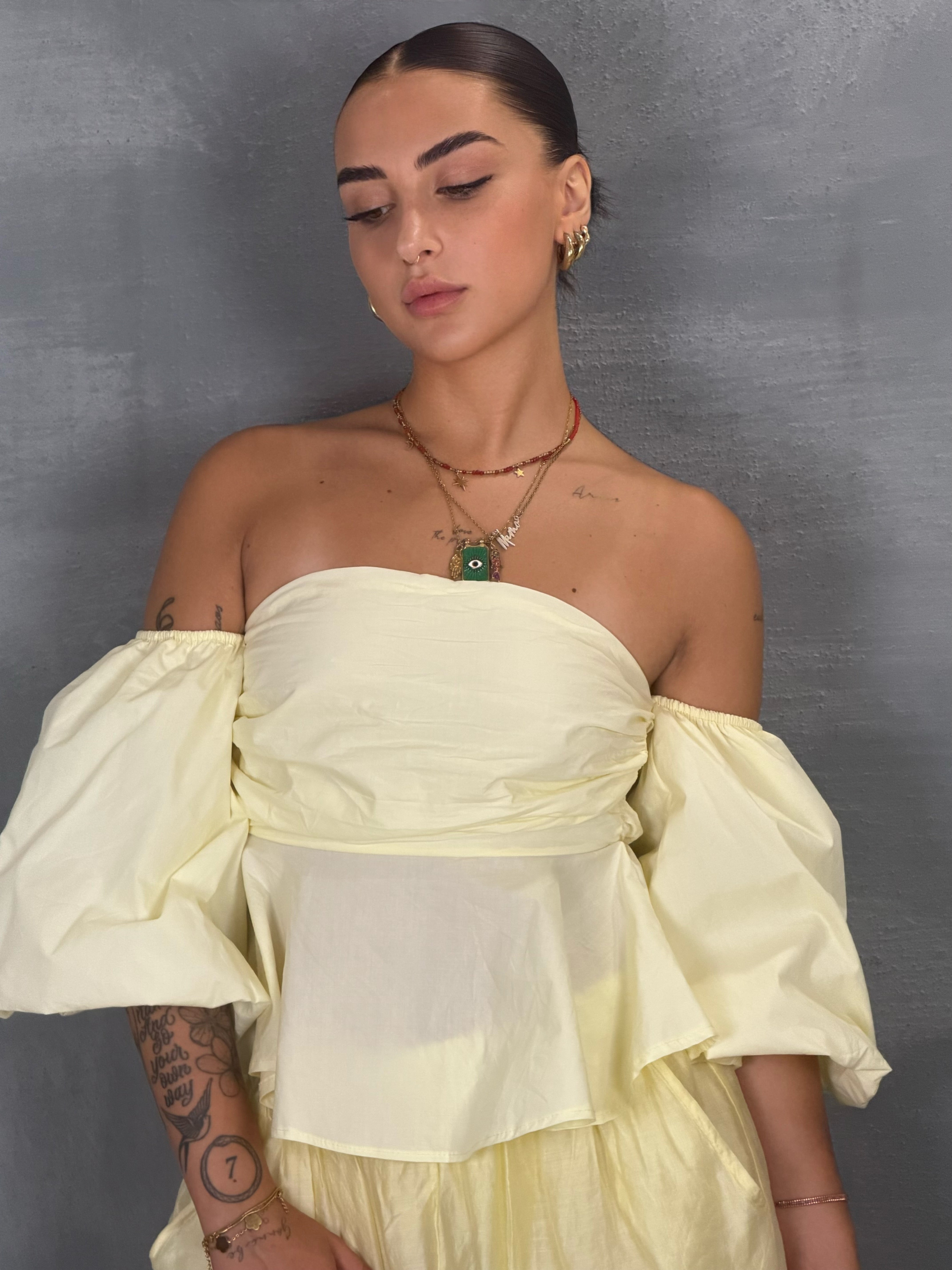 Top cotone ELCHE yellow