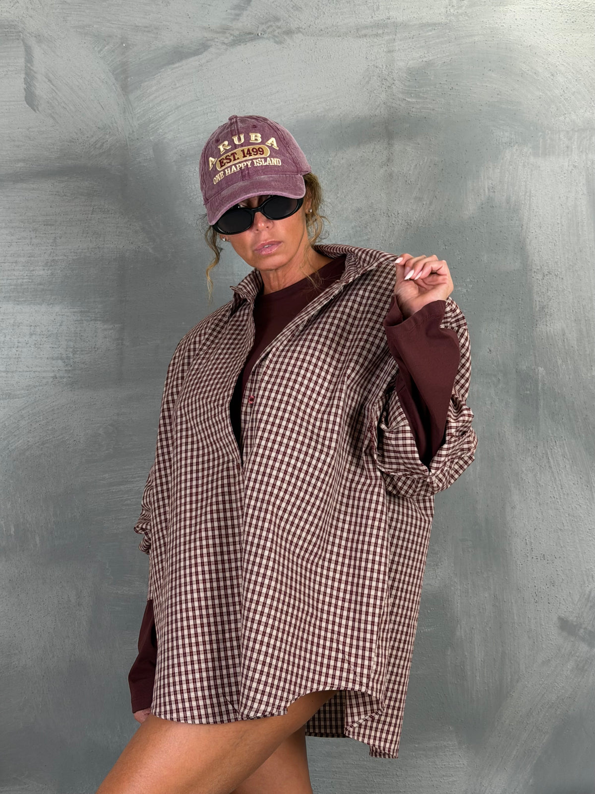 Camicia NEBBIO Burgundy