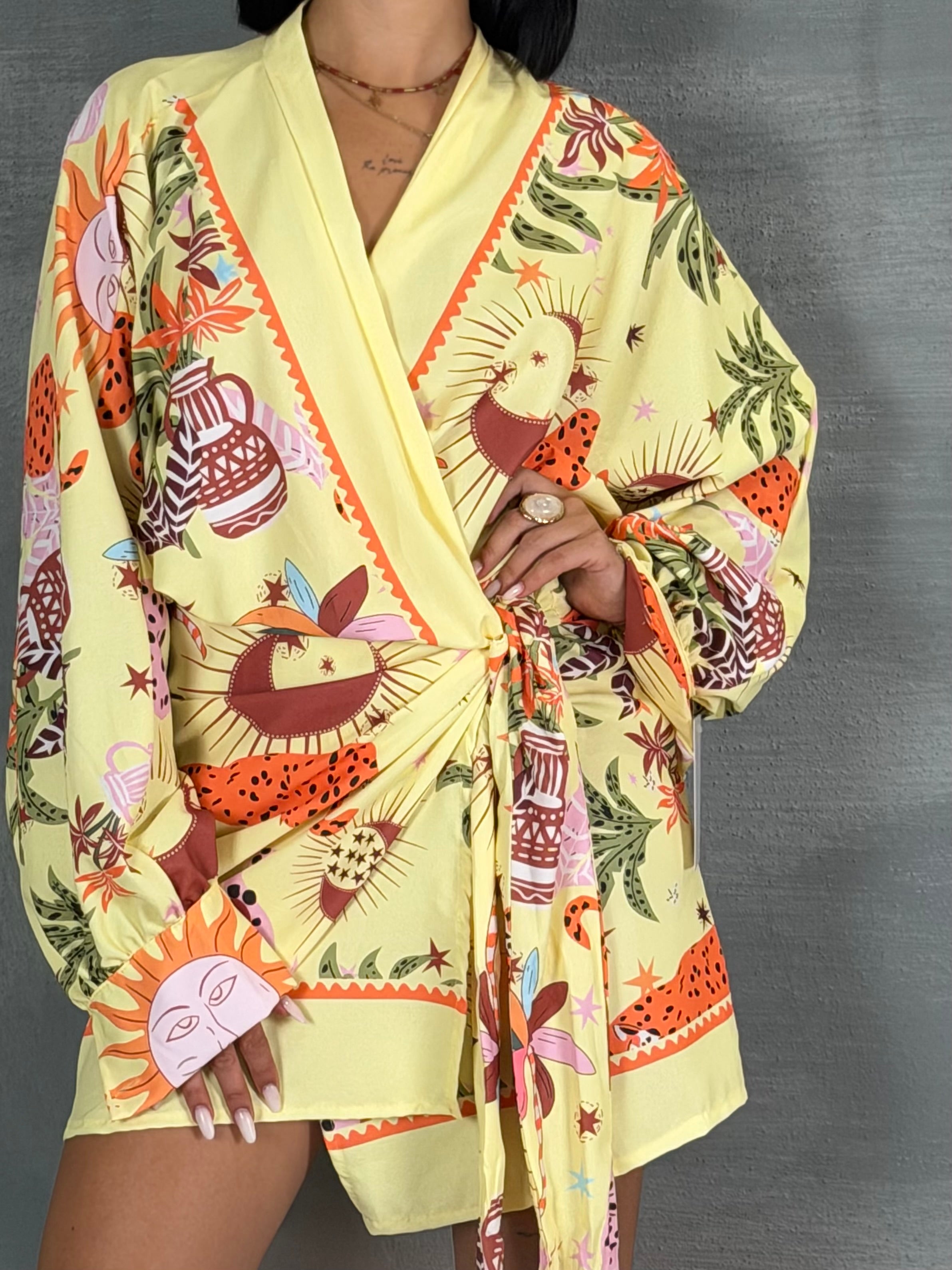 Abito kimono NANDI yellow
