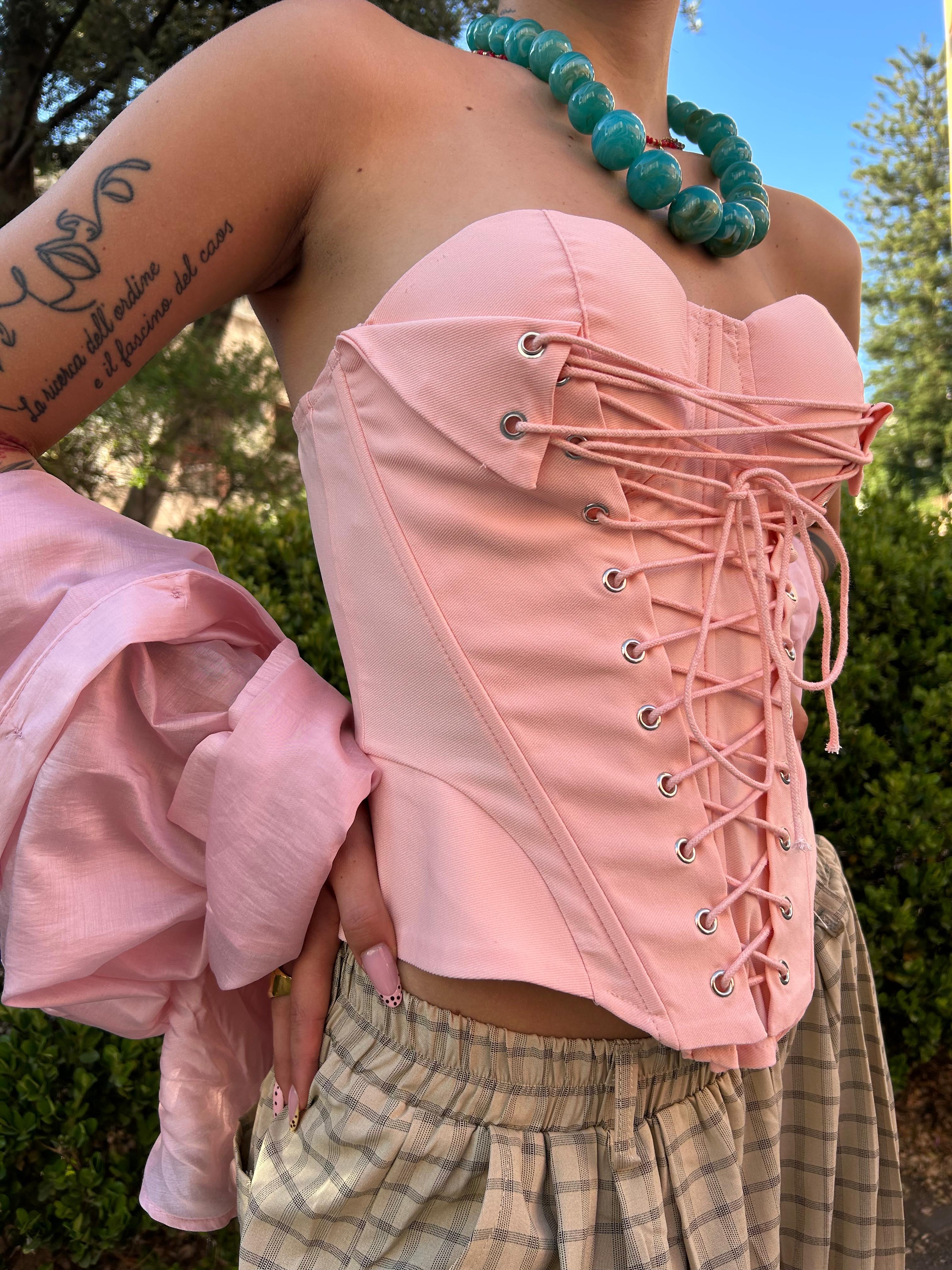 Top bustier CASTILLO rosa