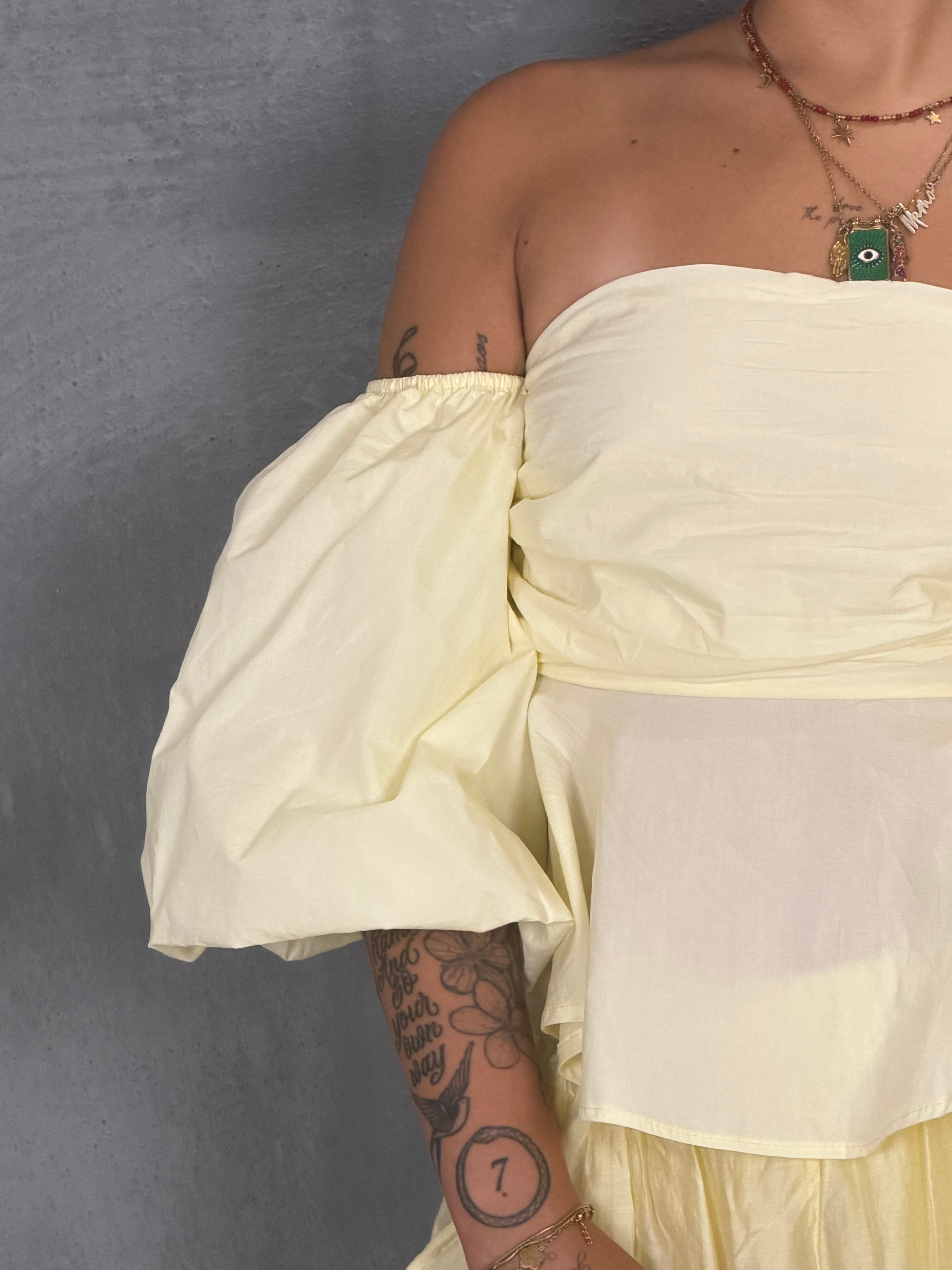 Top cotone  ELCHE yellow