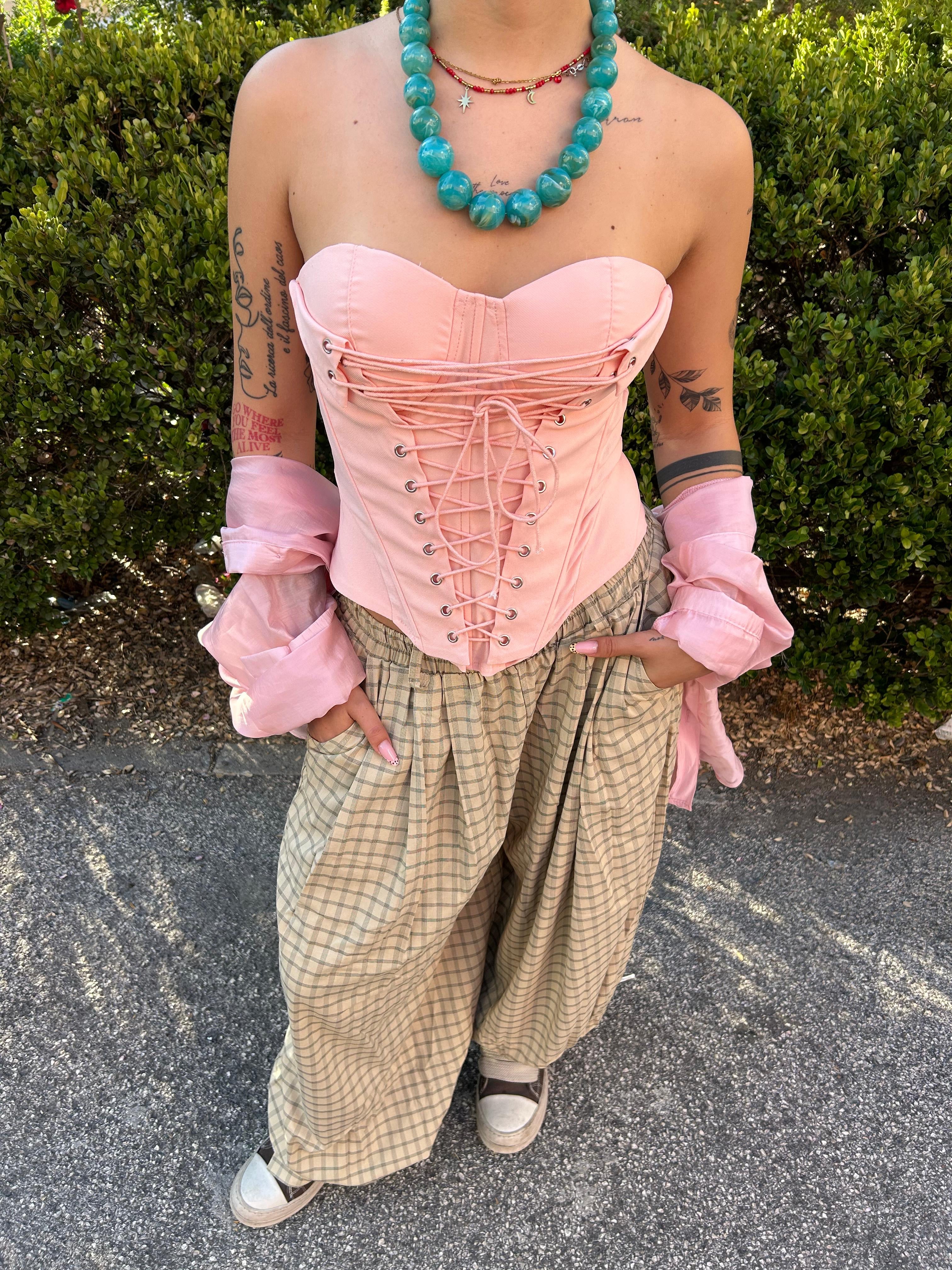 Top bustier CASTILLO rosa