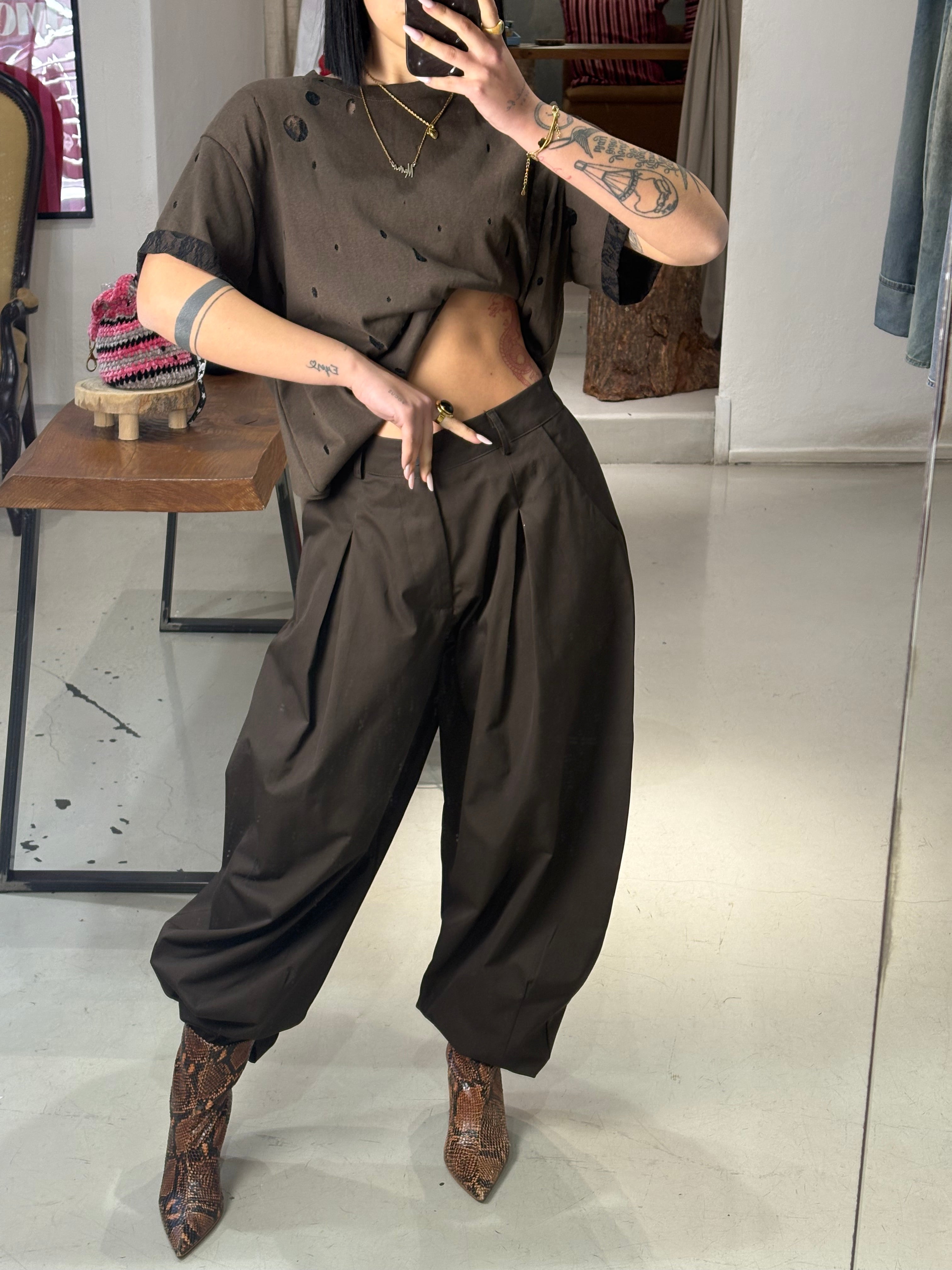 T shirt MIX  mezza manica brown