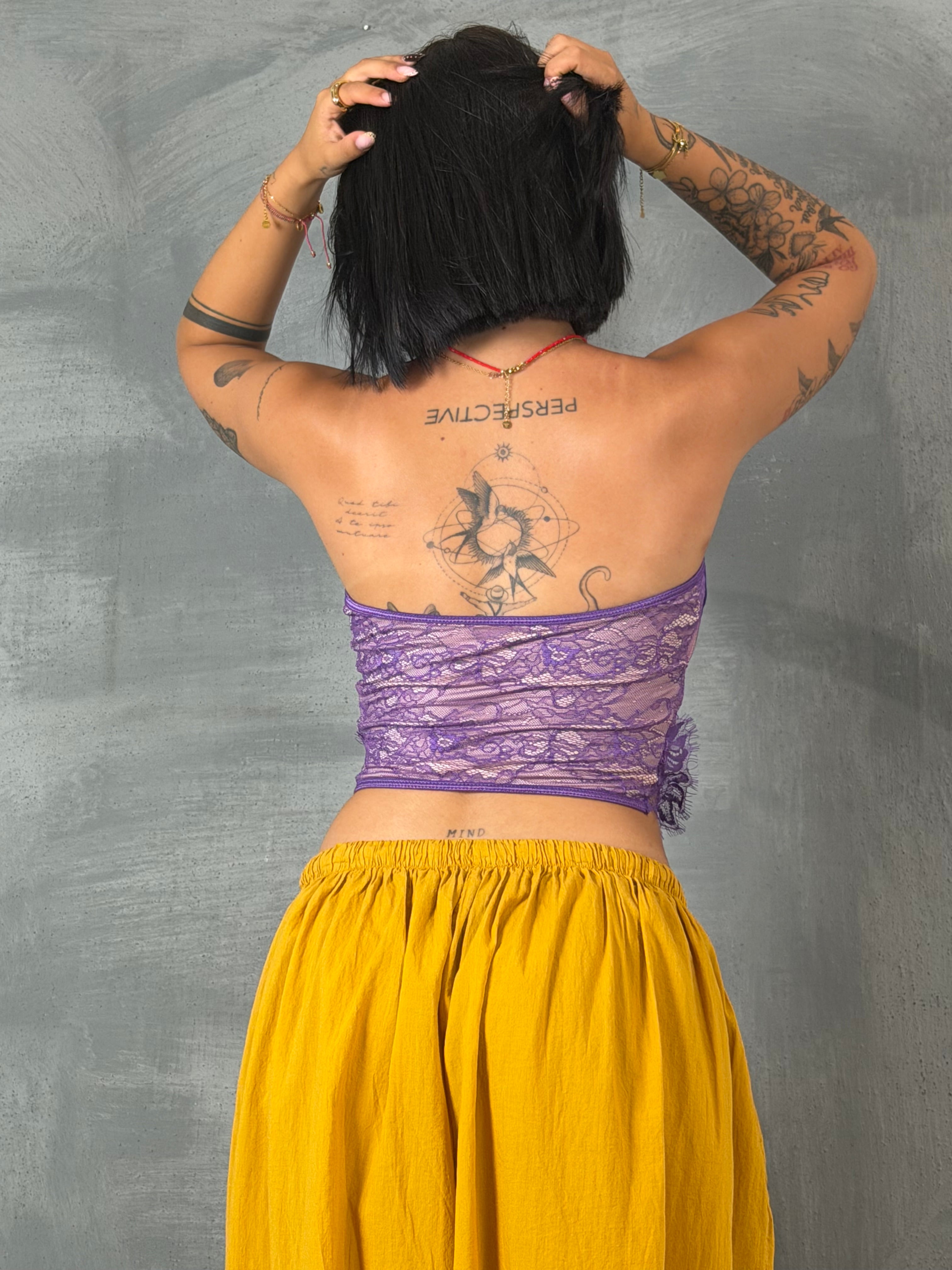 Bustier pizzo TAHAL violet