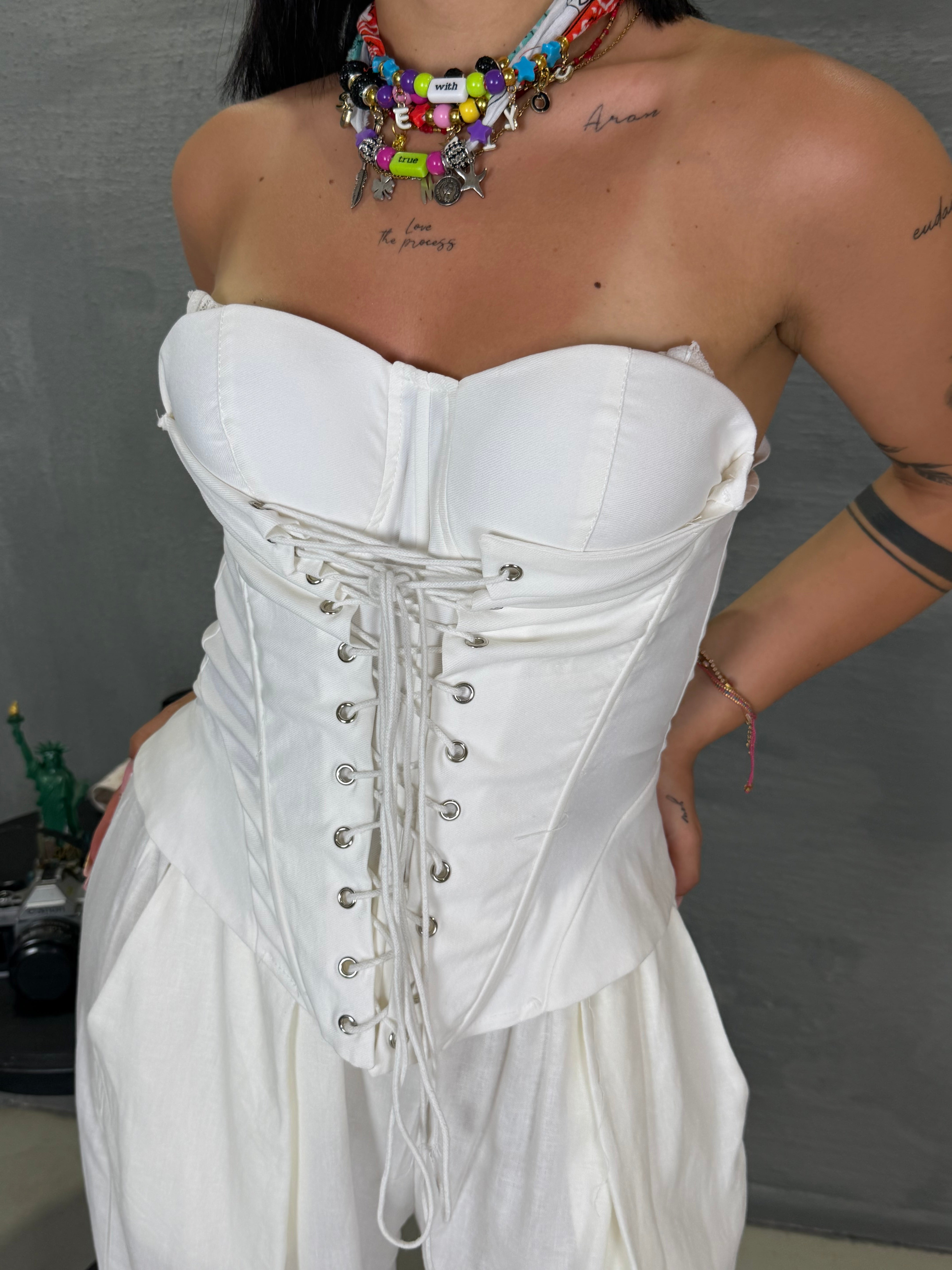Top bustier CASTILLO WHITE