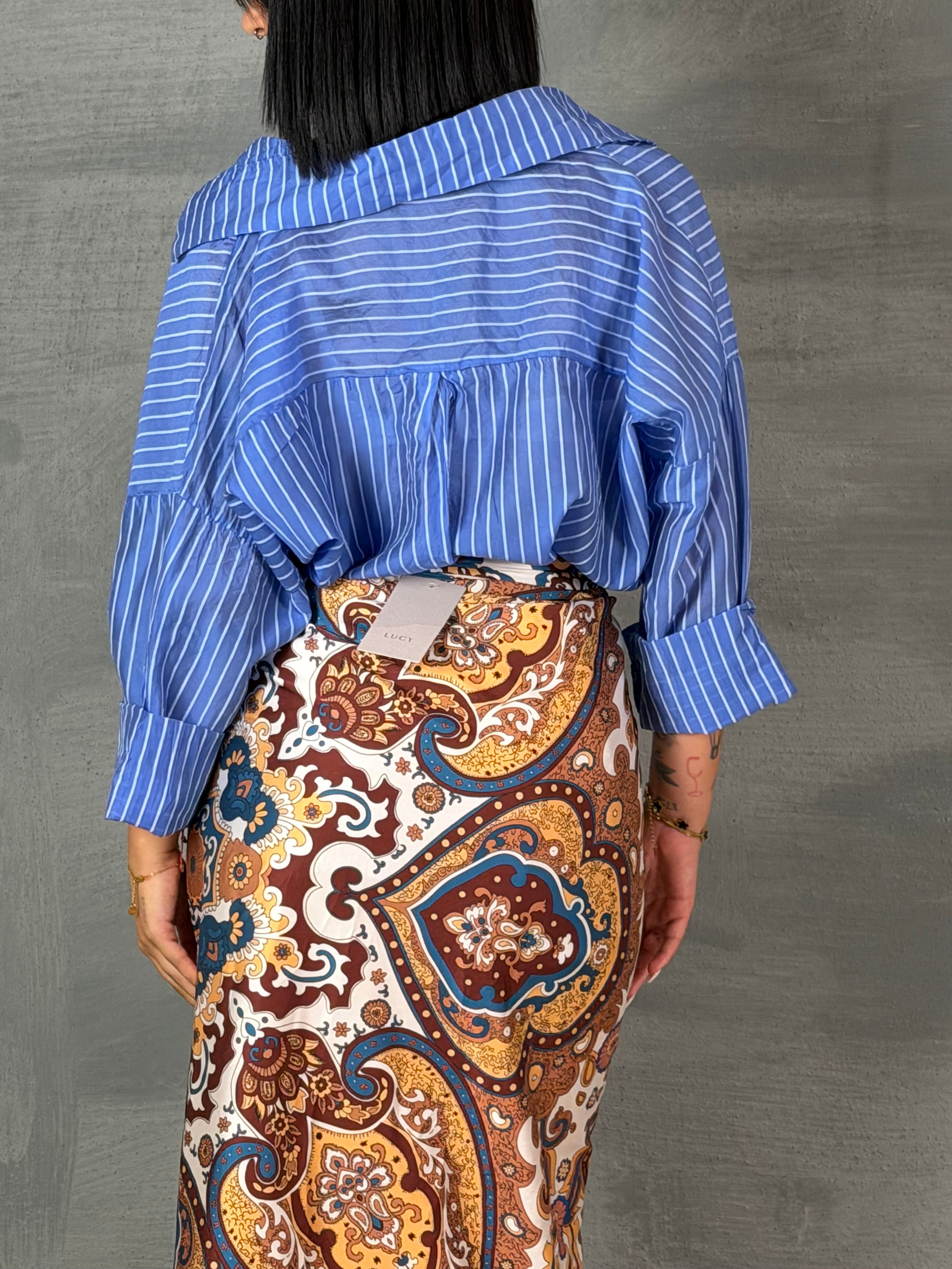 Camicia righe  PALE bluette